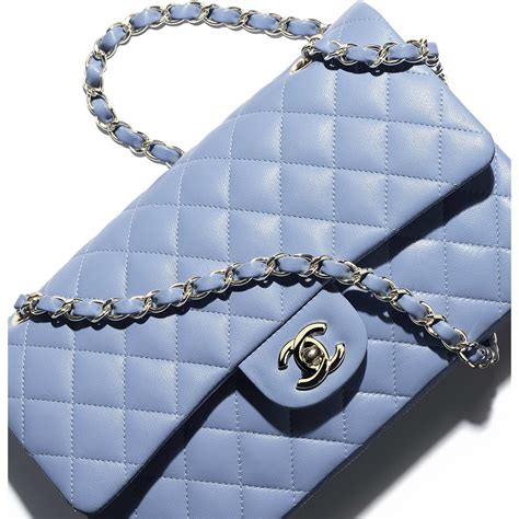 chanel bag blue color